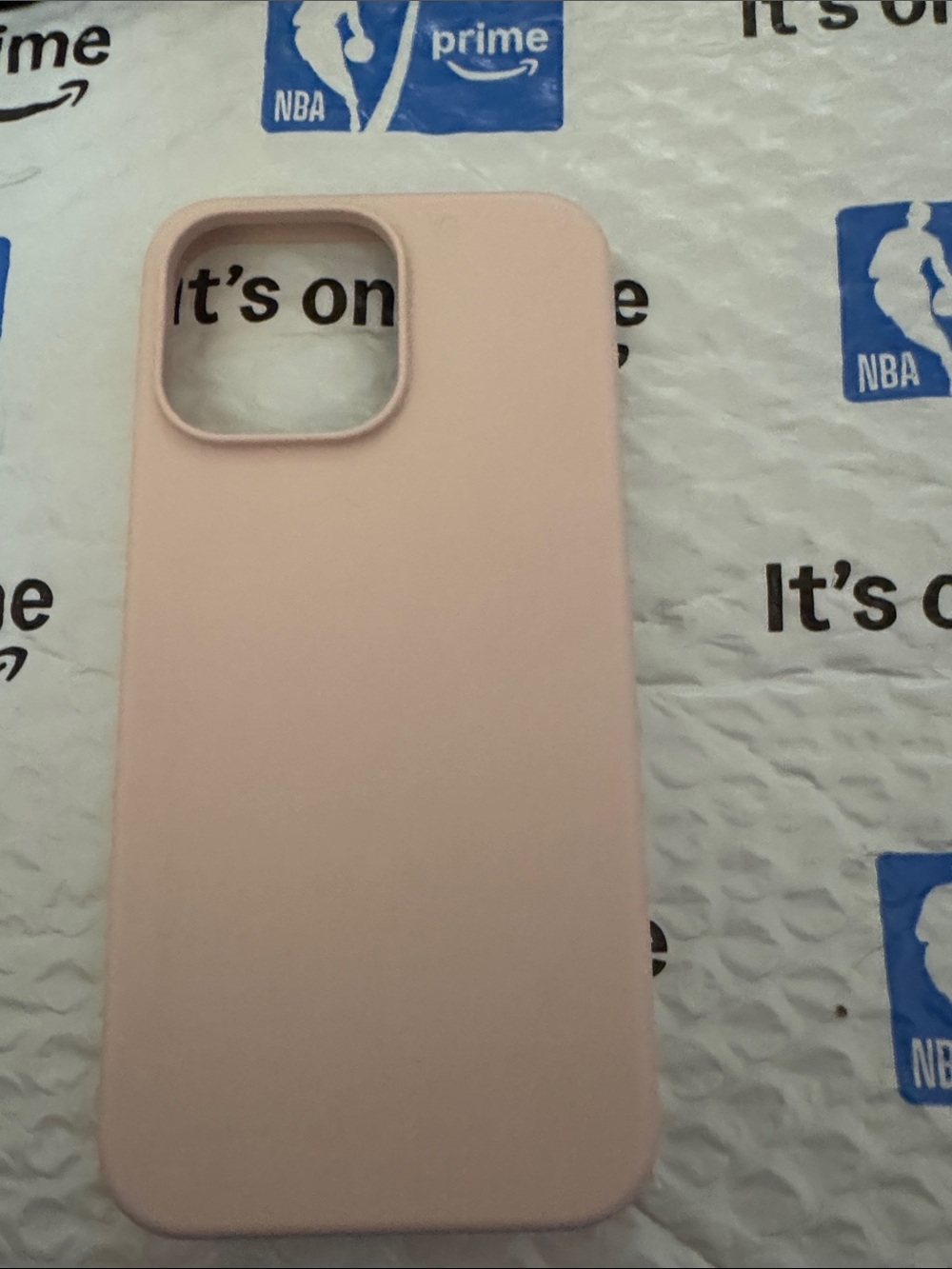 Amazon Soft Pink Silicone Phone Case for iPhone